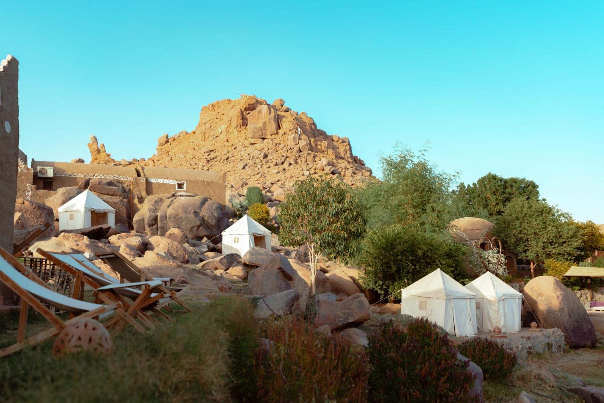 Krouma Camp & Ecolodge أسوان المظهر الخارجي الصورة